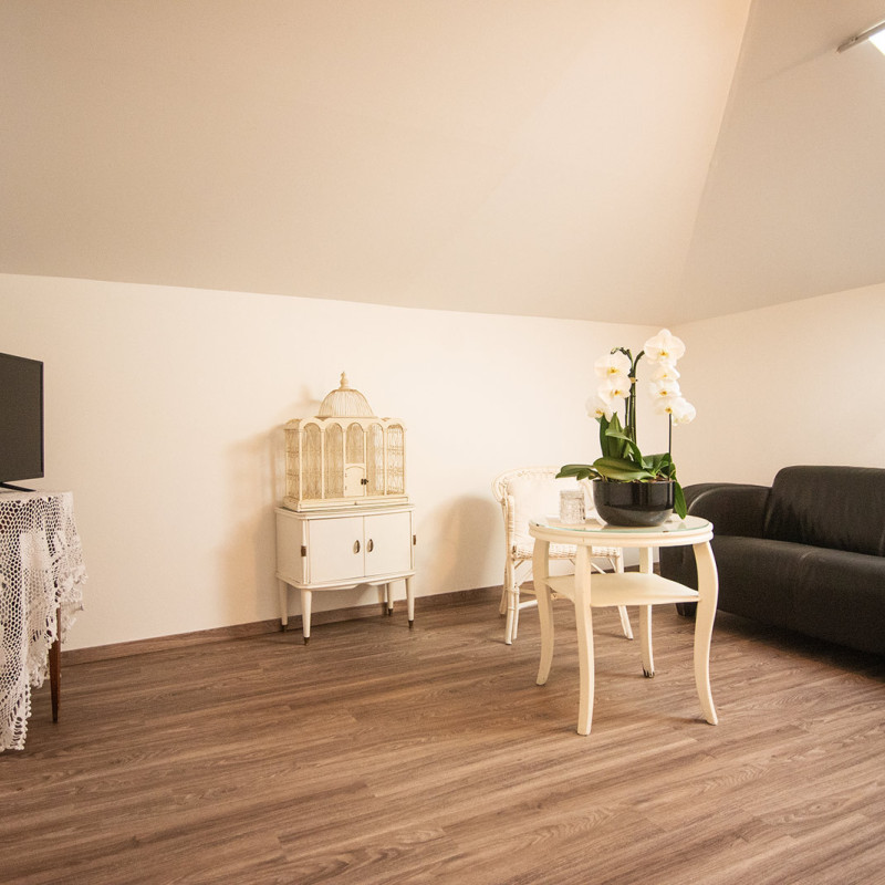 Foto vom Wohnzimmer in der suite